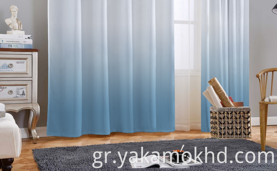Light Blue Ombre Curtains